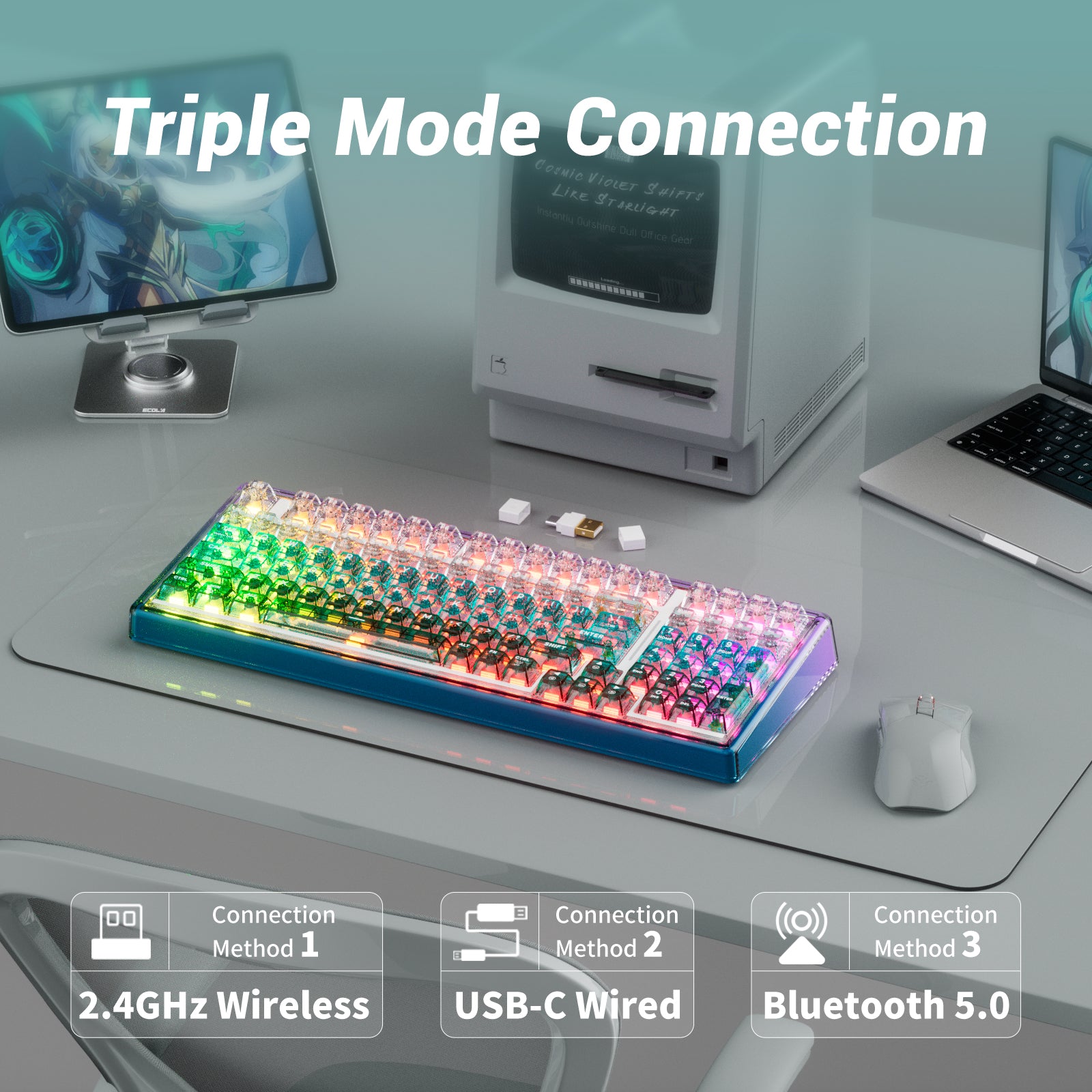 Hexgears X Einperr Base99 Mechanical Keyboard - 99-Key RGB Backlit Hot-Swappable - Elevate Your Setup