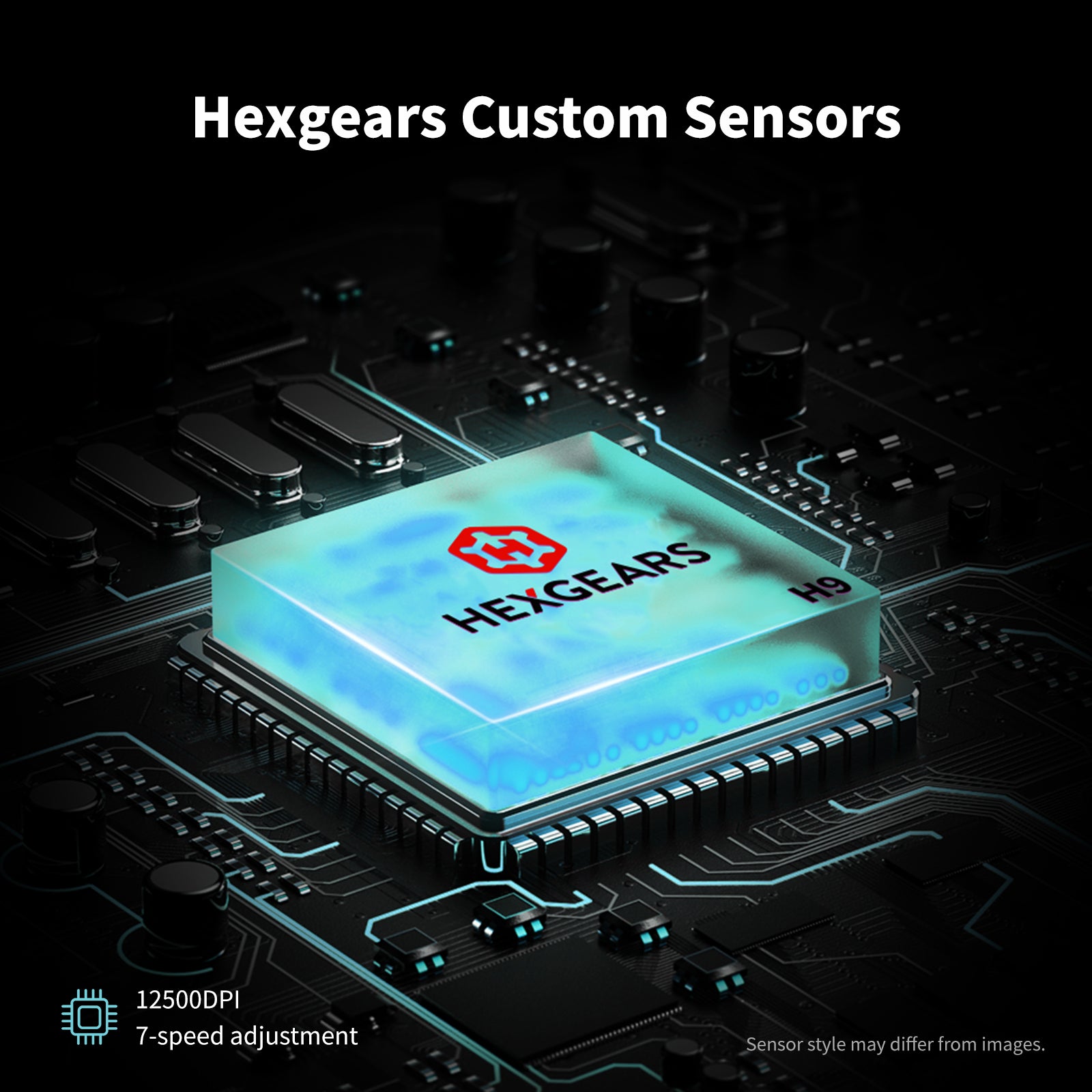 Hexgears H9 Wireless Gaming Mouse, Three Mode, 60g Lightweight, 12500DPI, 5 Programmable Buttons, Web Driver