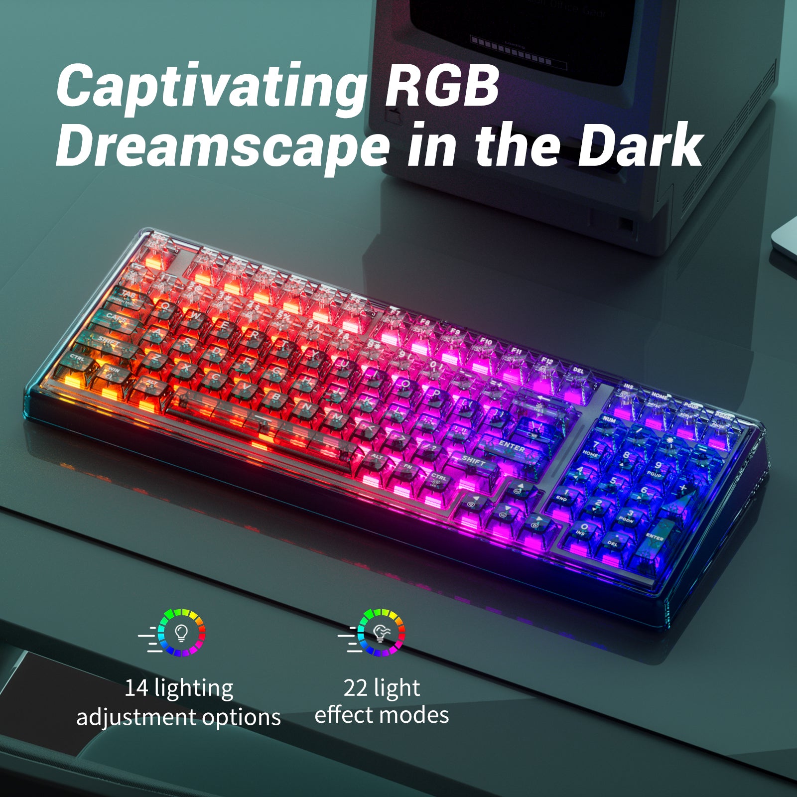 Hexgears X Einperr Base99 Mechanical Keyboard - 99-Key RGB Backlit Hot-Swappable - Elevate Your Setup