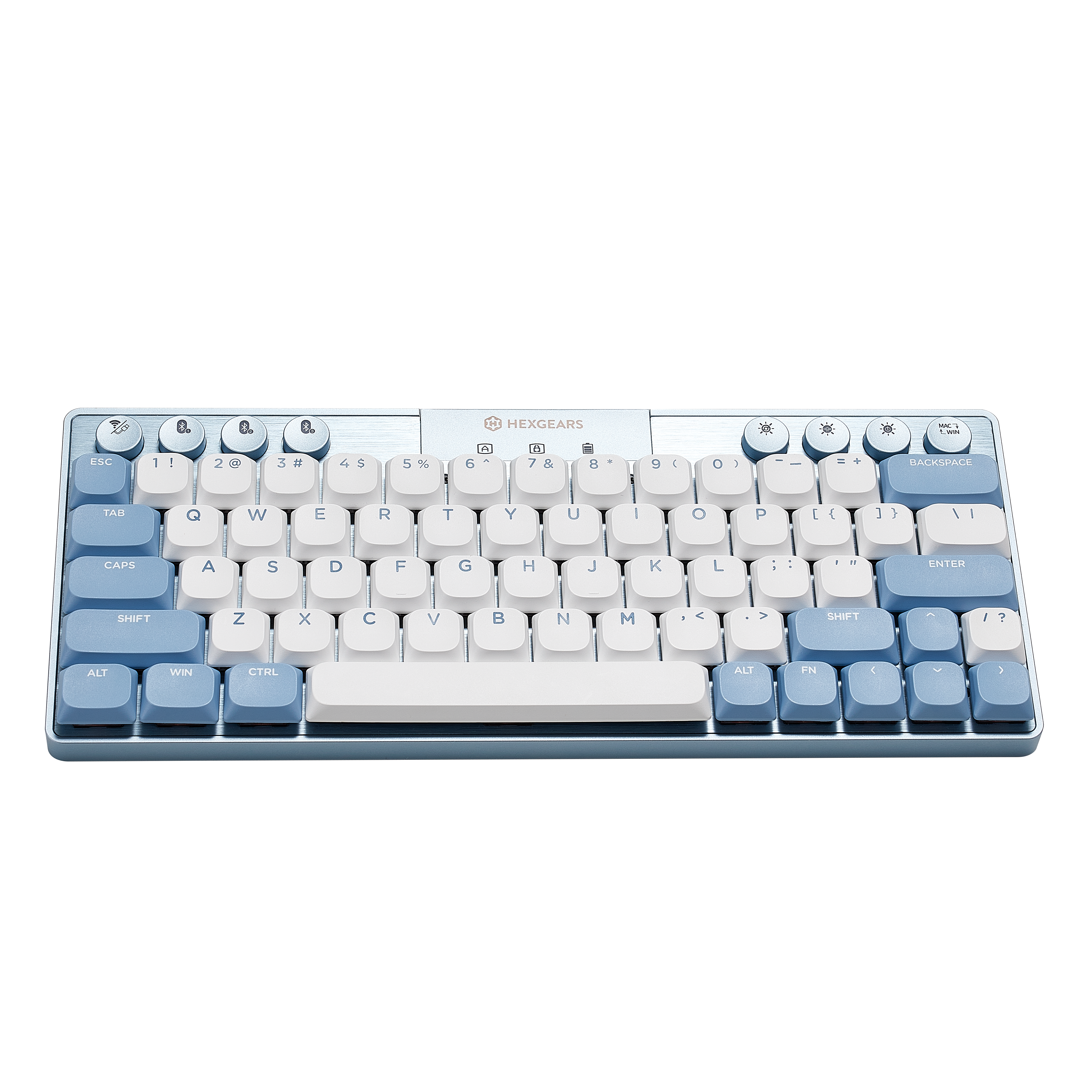 Hexgears Immersion A1 63 Keys Ultra-Slim Low-Profile Mechanical, 2.4G Wireless/Bluetooth/USB Wired Mechanical Keyboard with RGB Backlit Compatible