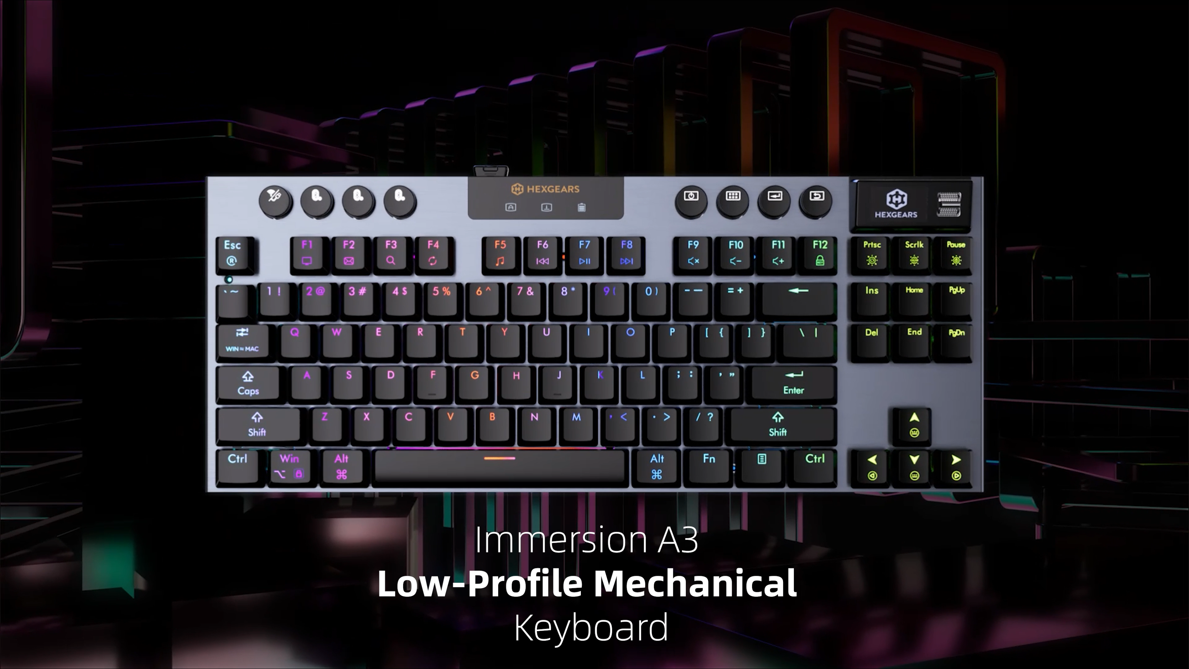 A3 Low-Profile Mechanical Keyboard_poster_image