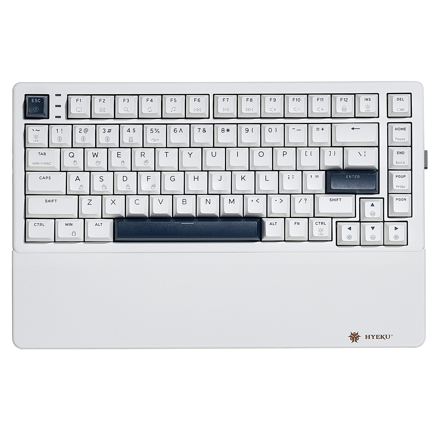 WarpSpeed E2 Pro Wireless Gaming Mechanical Keyboard, TKL, PBT, RGB-White Color-4