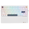 WarpSpeed E2s Pro TKL Wireless Gaming Mechanical Keyboard, Analog Dial, PBT-White Color-1