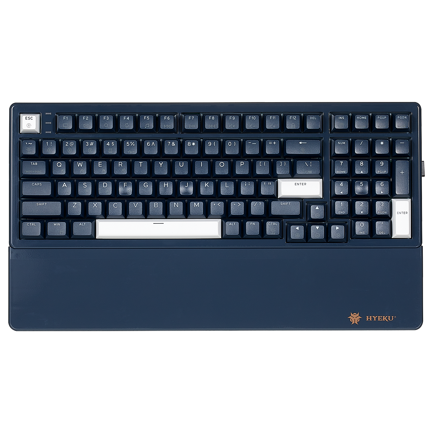 WarpSpeed E4 Pro Wireless Mechanical Gaming Keyboard, 99-Key, PBT, RGB-Blue Color-1