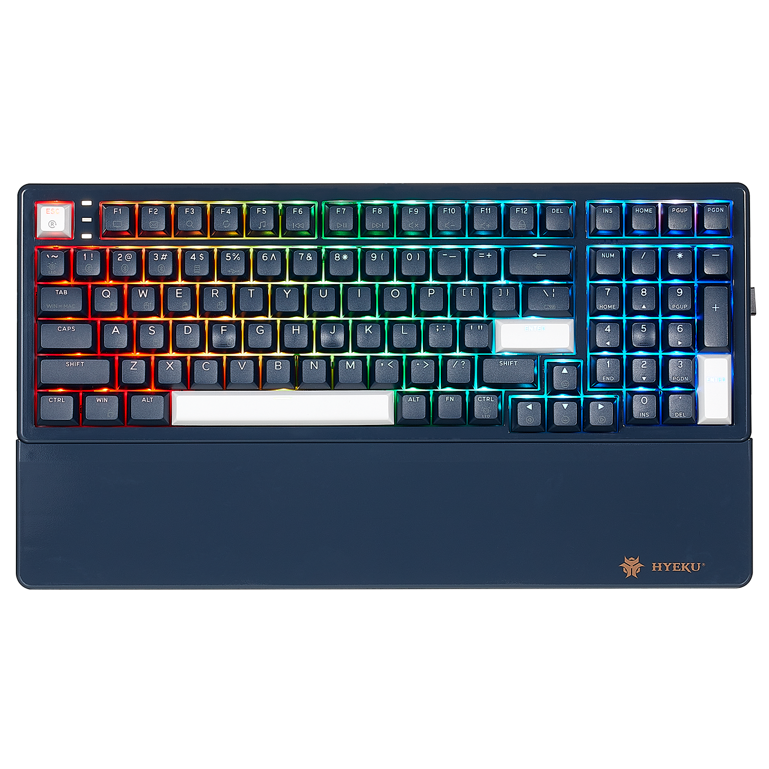 WarpSpeed E4 Pro Wireless Mechanical Gaming Keyboard, 99-Key, PBT, RGB