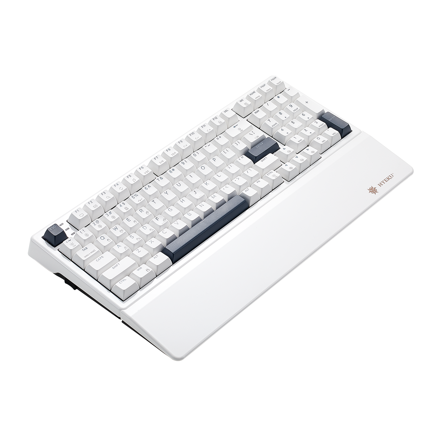 WarpSpeed E4 Pro Wireless Mechanical Gaming Keyboard, 99-Key, PBT, RGB-White Color-5