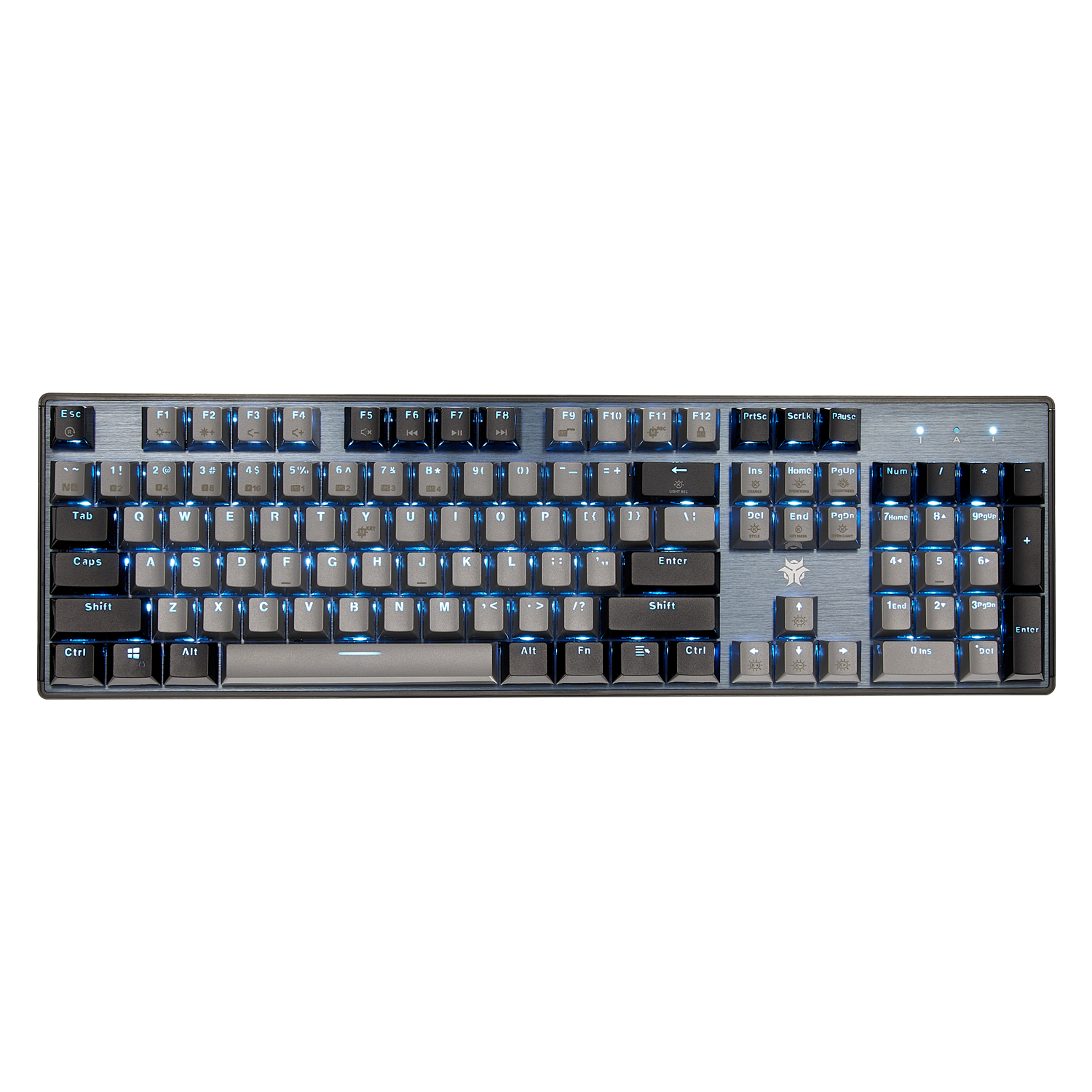 DeathStrike GK715 Wired Mechanical Gaming Keyboard-gray color with blue backlight