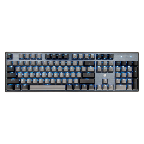 DeathStrike GK715 Wired Mechanical Gaming Keyboard-gray color with blue backlight