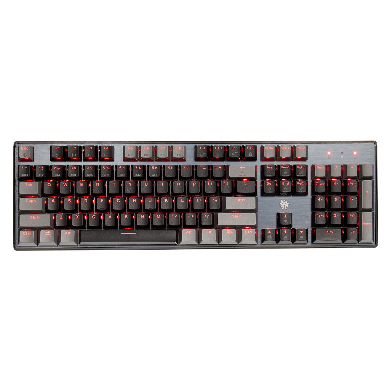 DeathStrike GK715 Wired Mechanical Gaming Keyboard-black color with red backlight