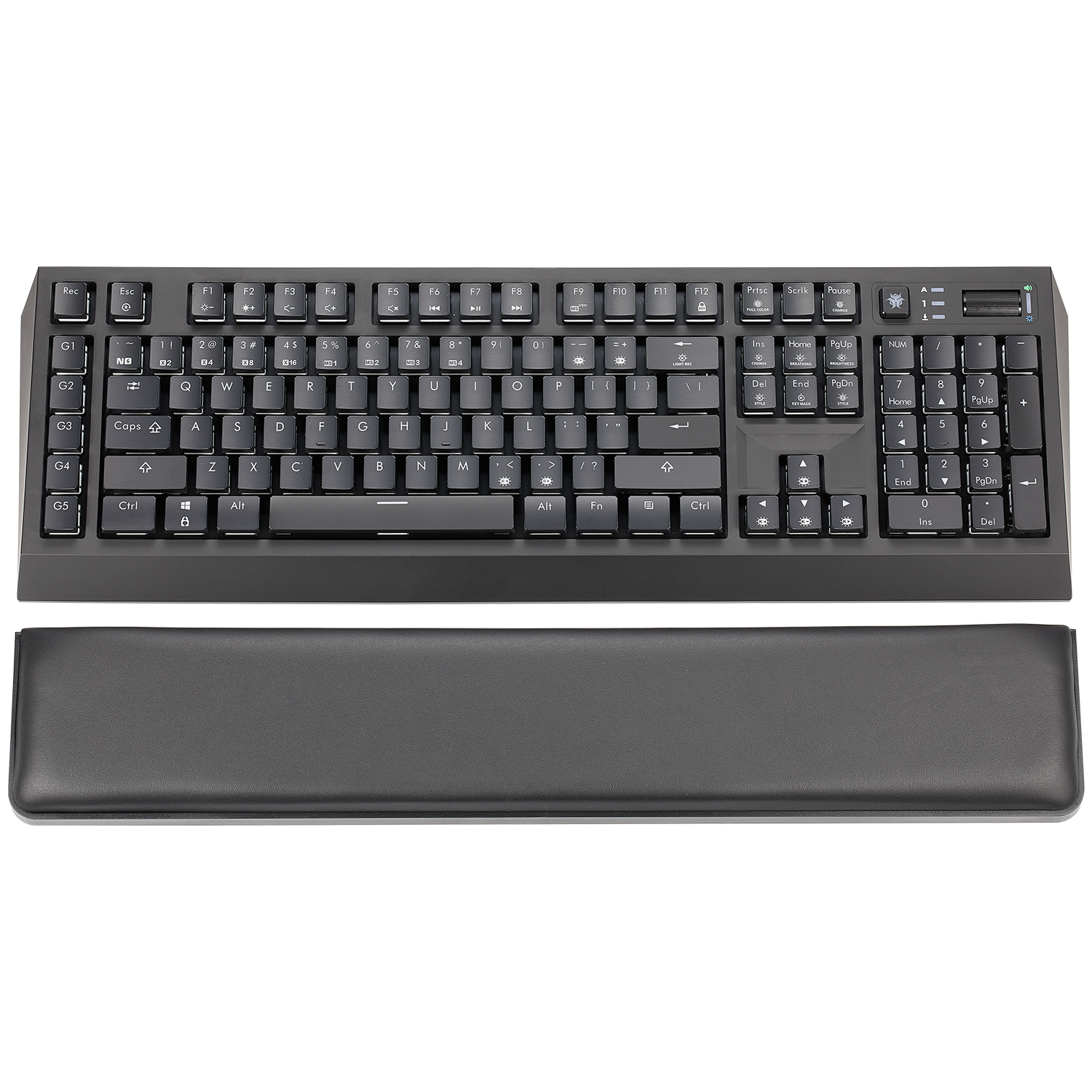 DeathStrike GK760 Kabelgebundene mechanische Gaming-Tastatur, 110 Tasten, 5 G-Tasten, RGB, durchscheinende ABS-Tastenkappen