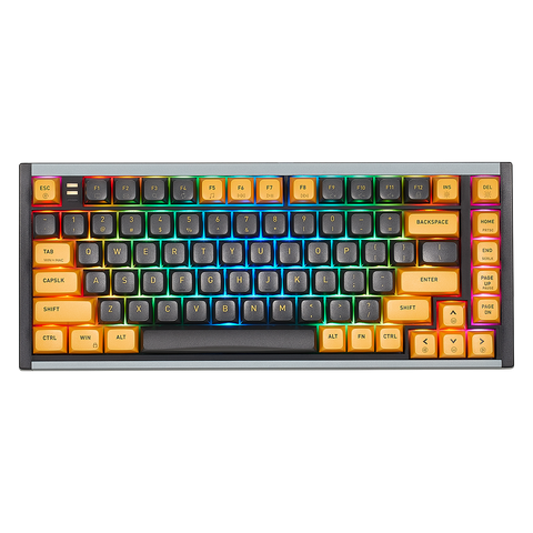 ShadowKey I2 Wired 75% RGB Mechanical Gaming Keyboard-Gray & Yellow Color