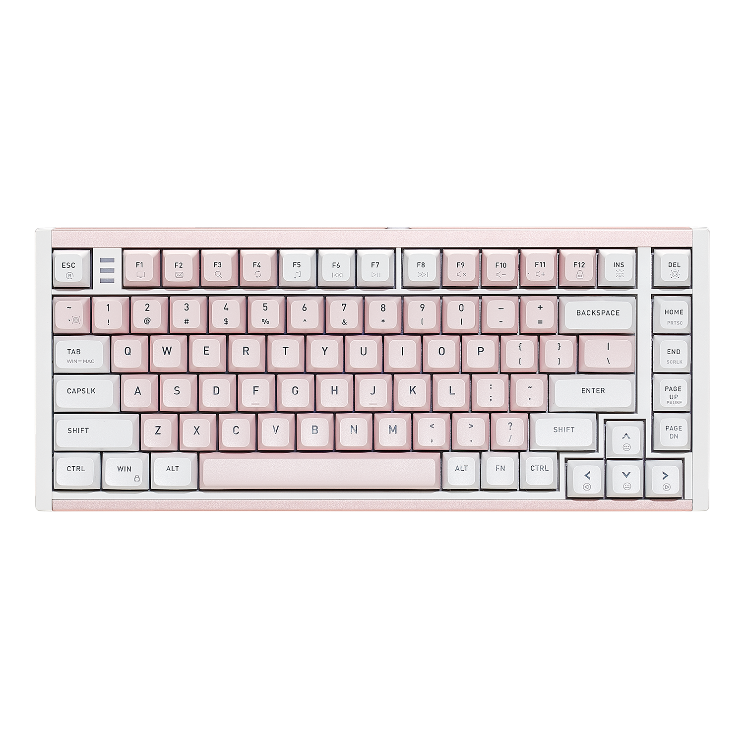 ShadowKey I2 Wired 75% RGB Mechanical Gaming Keyboard-Pink & White Color