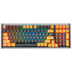 ShadowKey I4 Wired RGB Hot-Swappable Mechanical Keyboard-Gray & Yellow Color