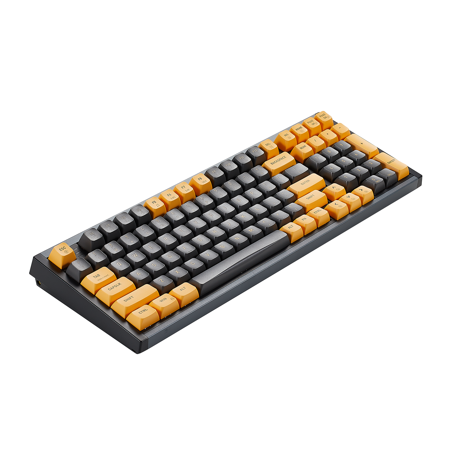 ShadowKey I4 Wired RGB Hot-Swappable Mechanical Keyboard-Gray & Yellow Color-5