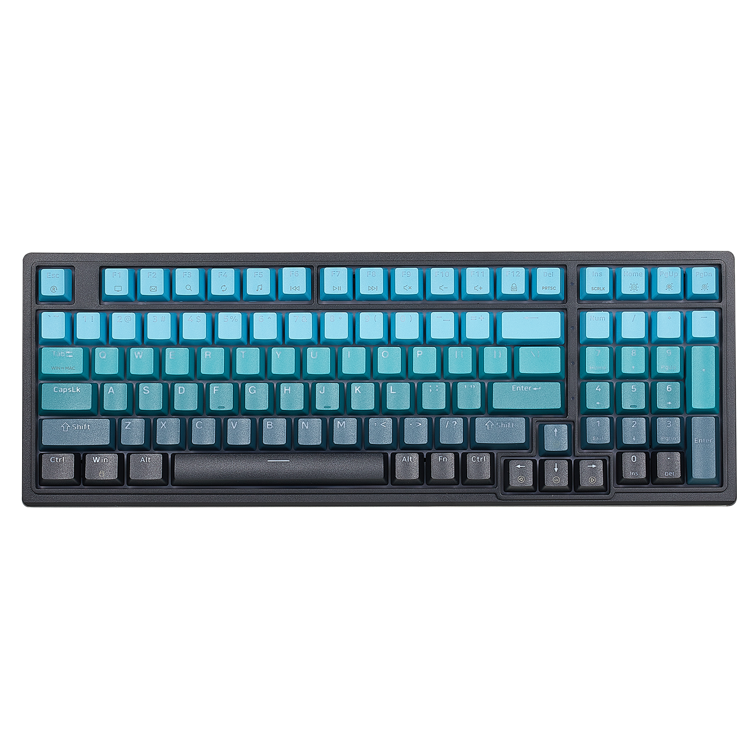 Purple Rain M4 Wired Mechanical Creamy Keyboard, 96% (99-Key), Hot-Swappable-Blue Color