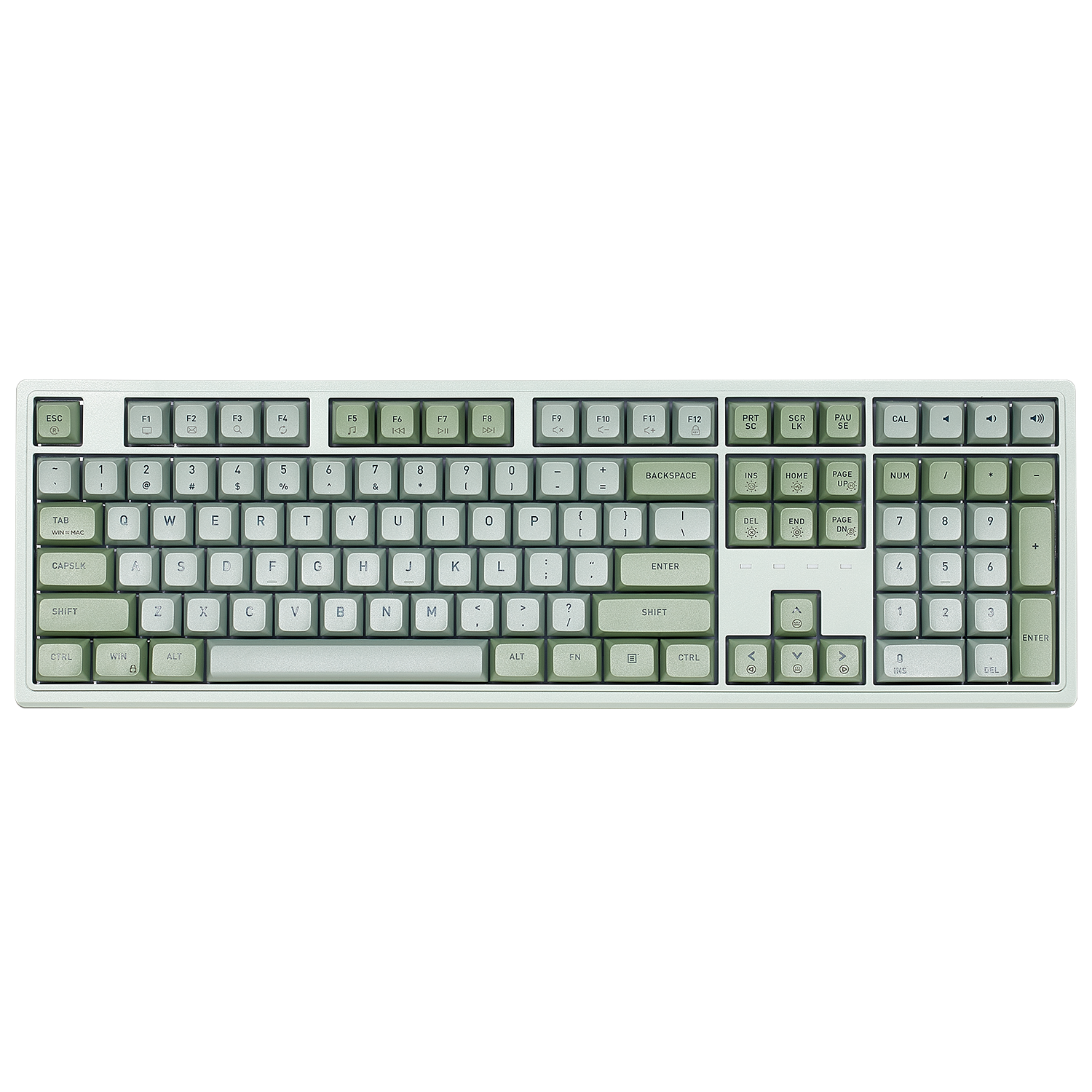 Purple Rain M5 Wired Full-Size Mechanical Creamy Keyboard, Hot-Swappable-Green Color