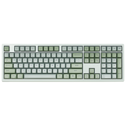 Purple Rain M5 Wired Full-Size Mechanical Creamy Keyboard, Hot-Swappable-Green Color