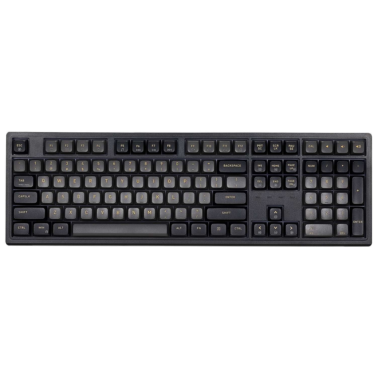 Purple Rain M5 Wired Full-Size Mechanical Creamy Keyboard, Hot-Swappable-Black & Gray Color