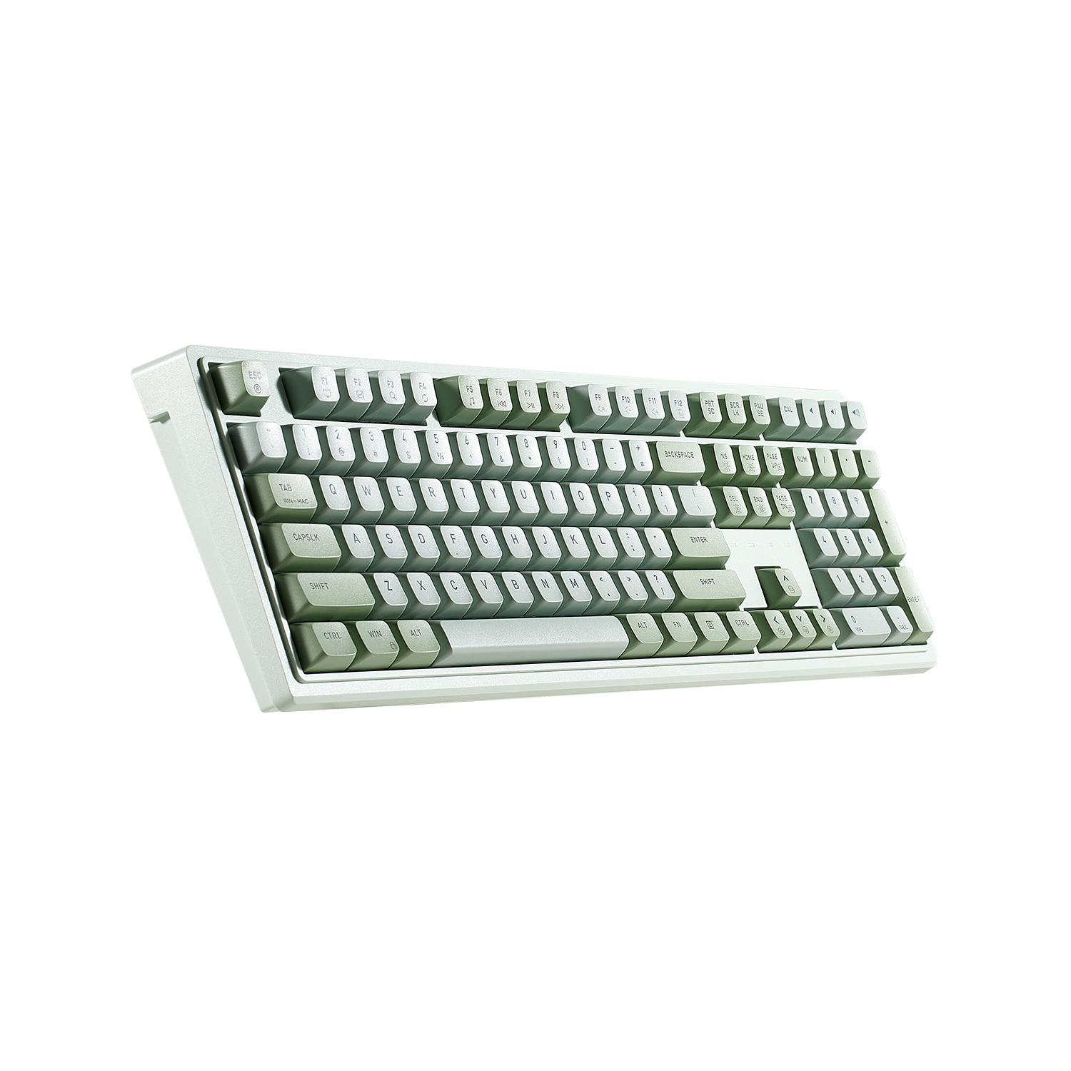 Purple Rain M5 Wired Full-Size Mechanical Creamy Keyboard, Hot-Swappable-Green Color-1