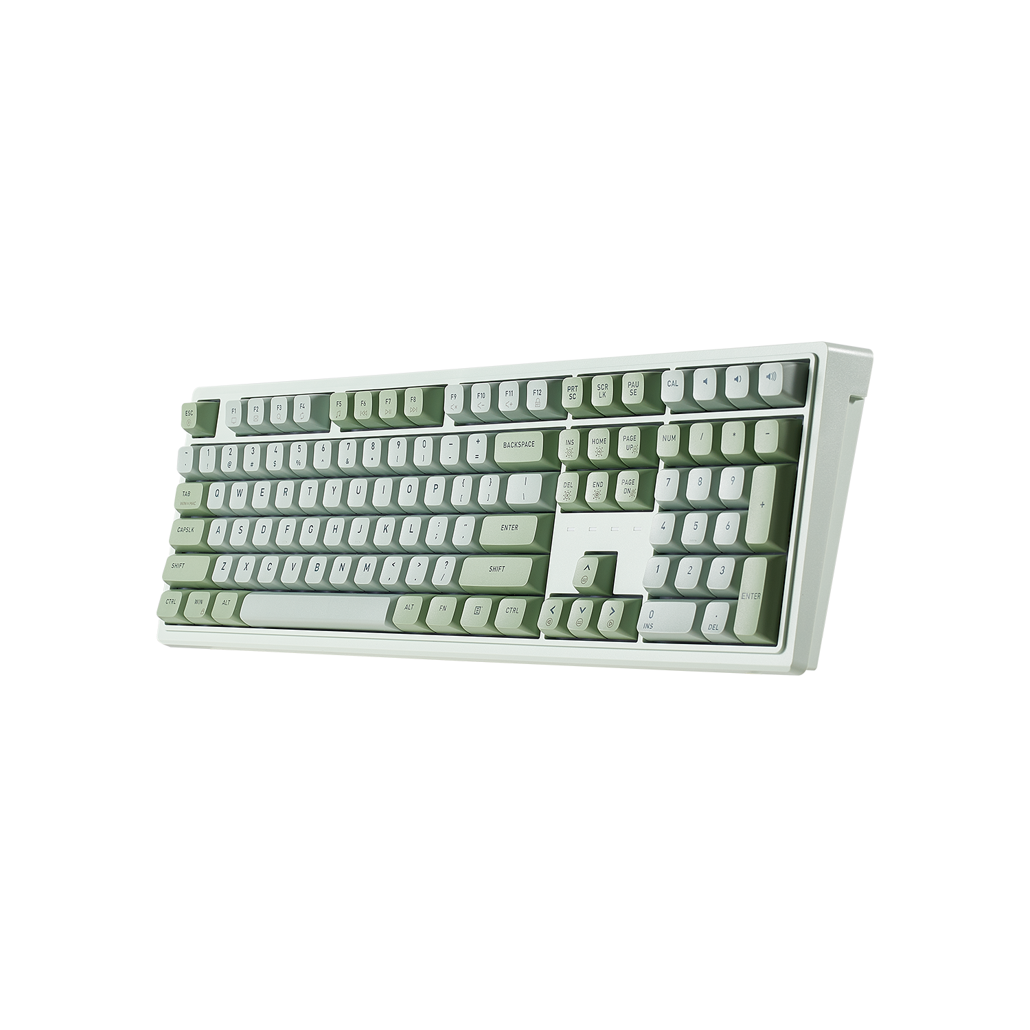 Purple Rain M5 Wired Full-Size Mechanical Creamy Keyboard, Hot-Swappable-Green Color-2