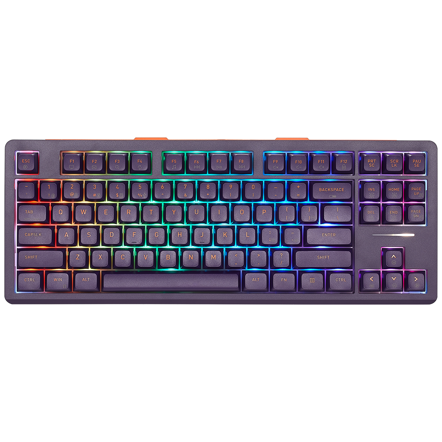 Pixel Q3 Pro Wireless Purple Keyboard with RGB + Light Strip