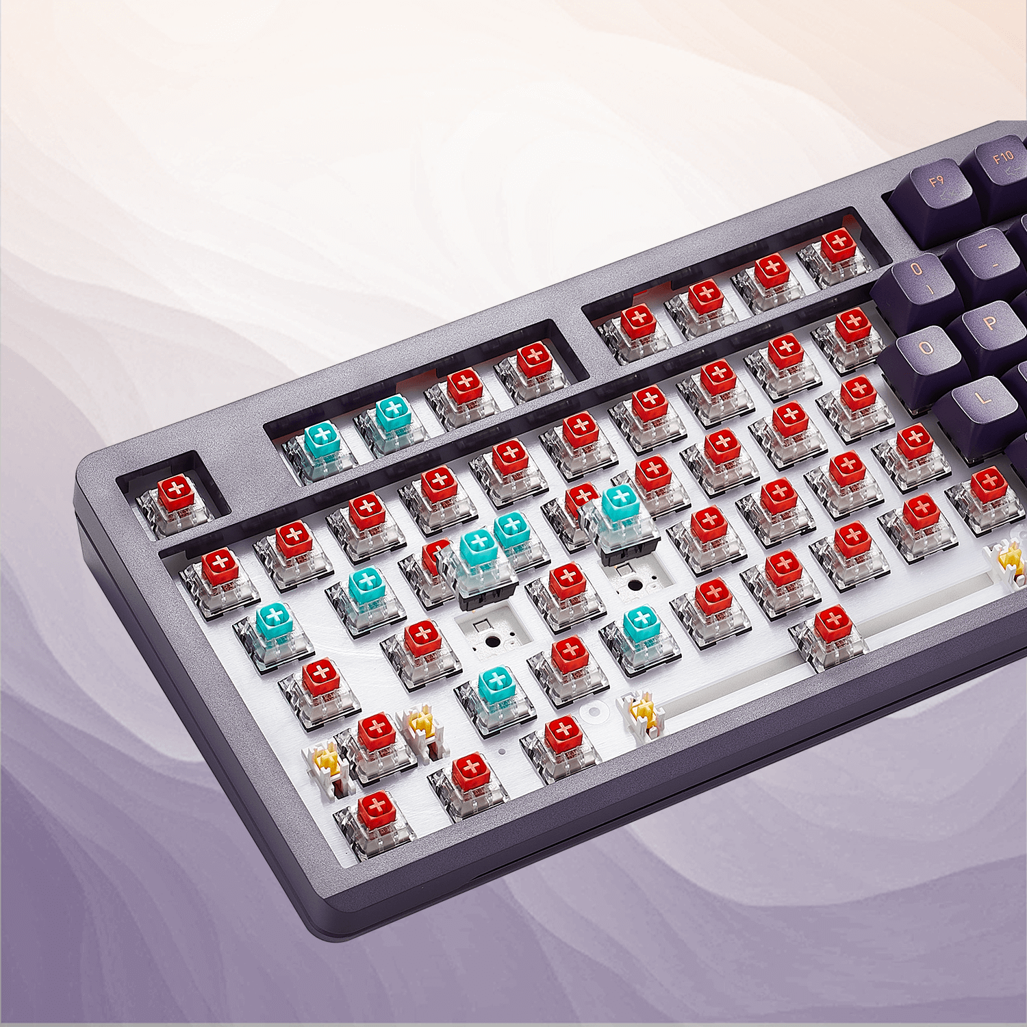 Pixel Q3 Pro Wireless Purple Keyboard 5-pin Switches