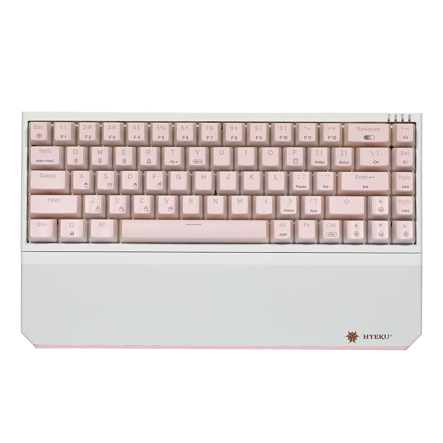 PowerBlade X1 Pro Wireless 65% Mechanical Keyboard, PBT-Pink Pudding Color