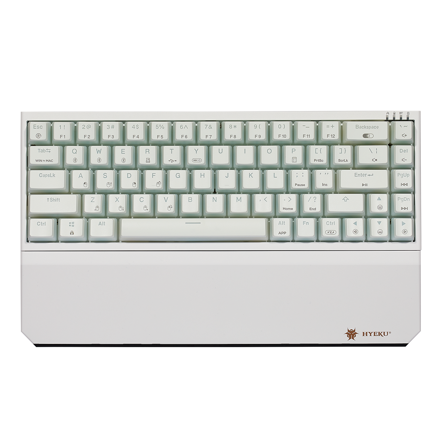 PowerBlade X1 Pro Wireless 65% Mechanical Keyboard, PBT-White Pudding Color