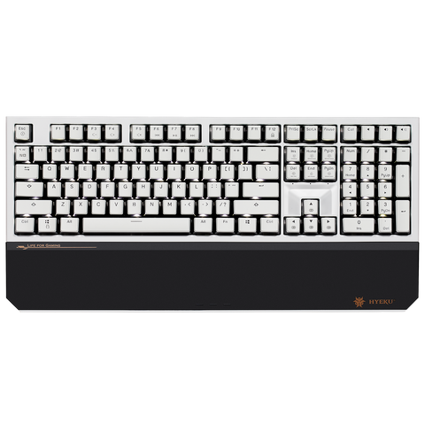 PowerBlade X5 Wireless Mechanical Keyboard, 108-Key, NKRO, BOX Switches-White & Black Color