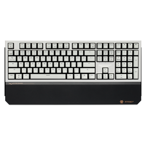 PowerBlade X5 Pro Wireless Hot-Swappable Mechanical Keyboard-White & Black