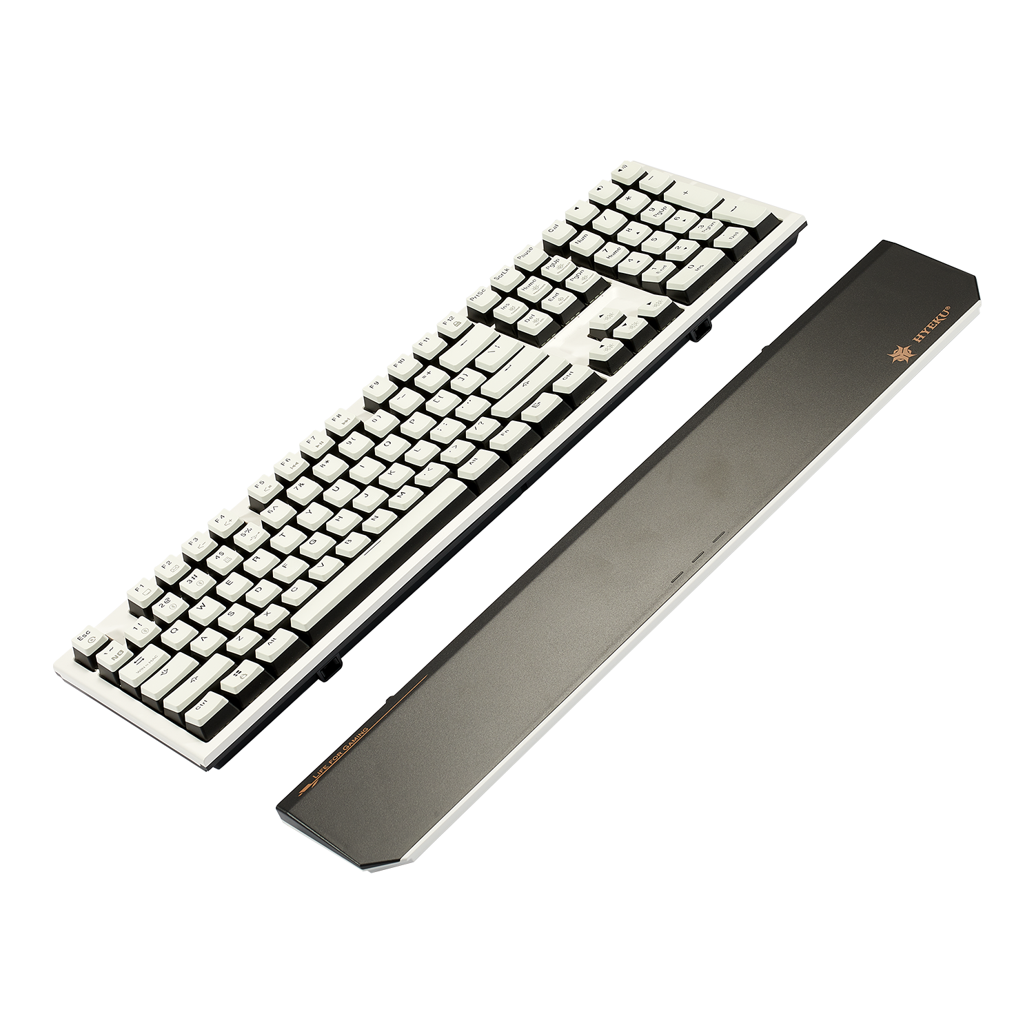 PowerBlade X5 Pro Wireless Hot-Swappable Mechanical Keyboard-White & Black-3