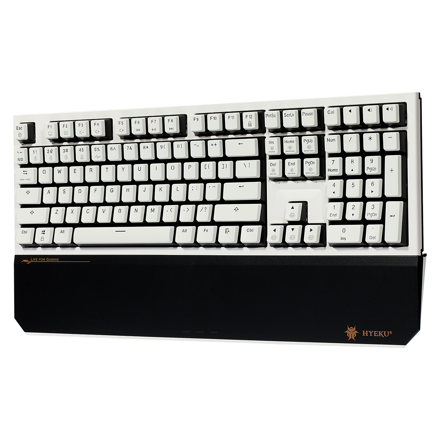 PowerBlade X5 Pro Wireless Hot-Swappable Mechanical Keyboard-White & Black-2