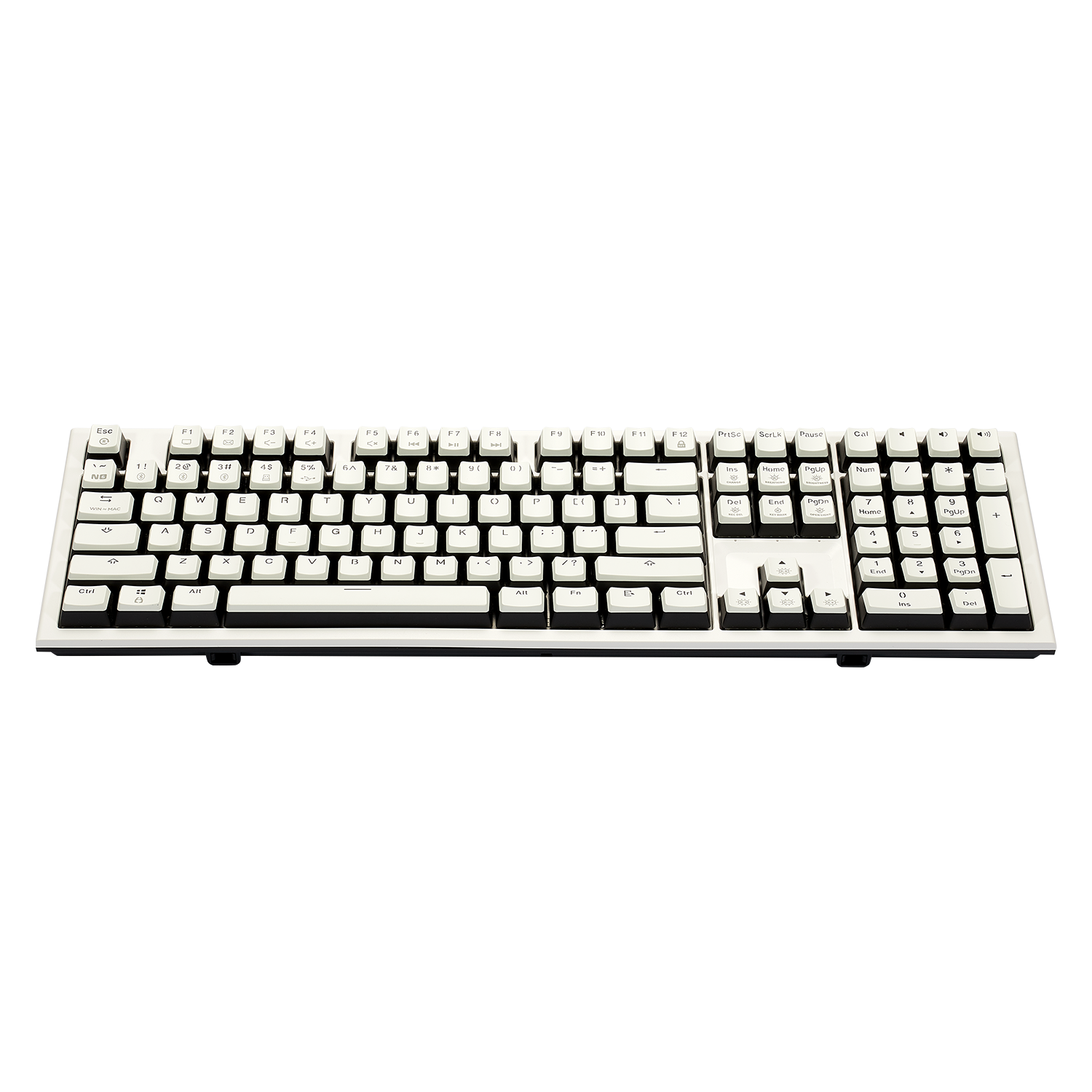 PowerBlade X5 Pro Wireless Hot-Swappable Mechanical Keyboard-White & Black-1