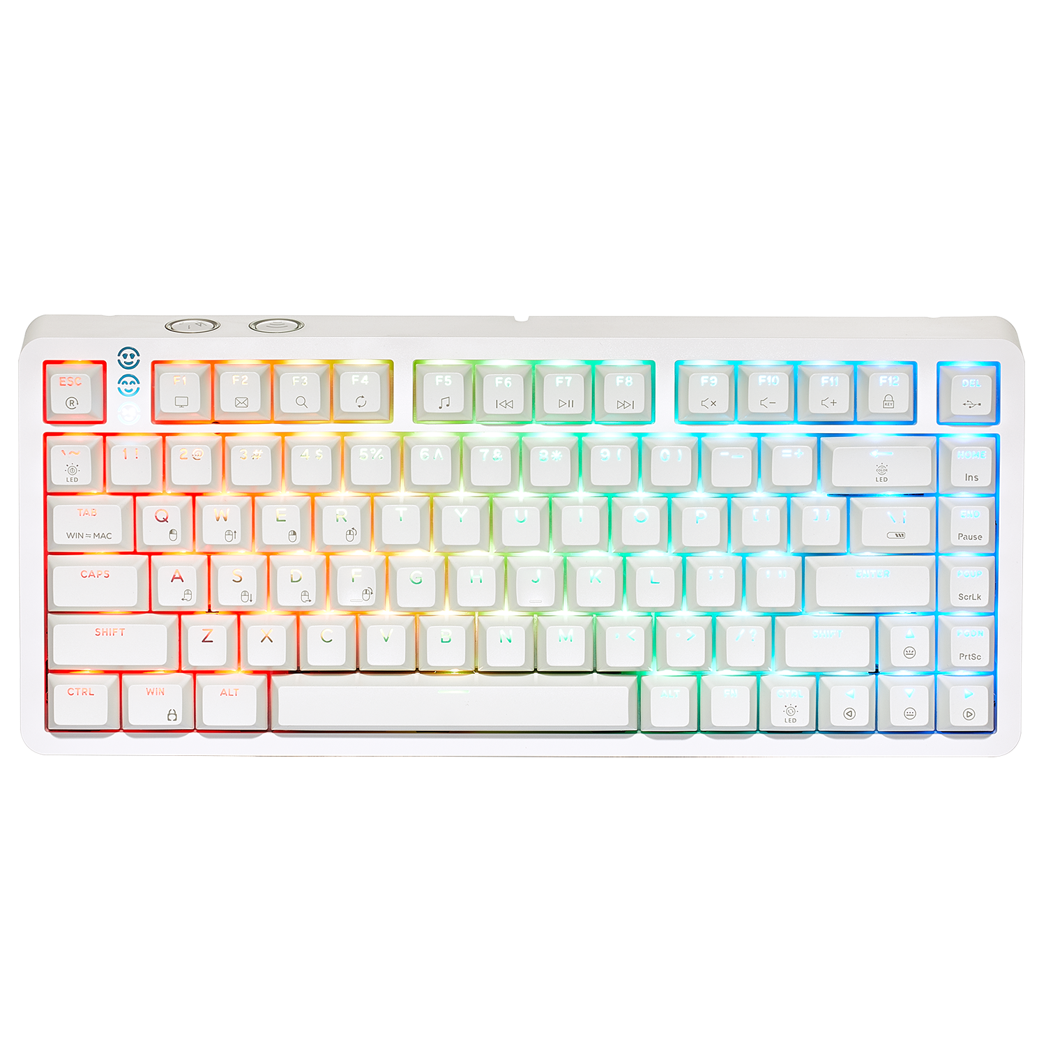 CloudStrike Y2 75% Wireless Mechanical Gaming Keyboard, RGB, 82-Keys