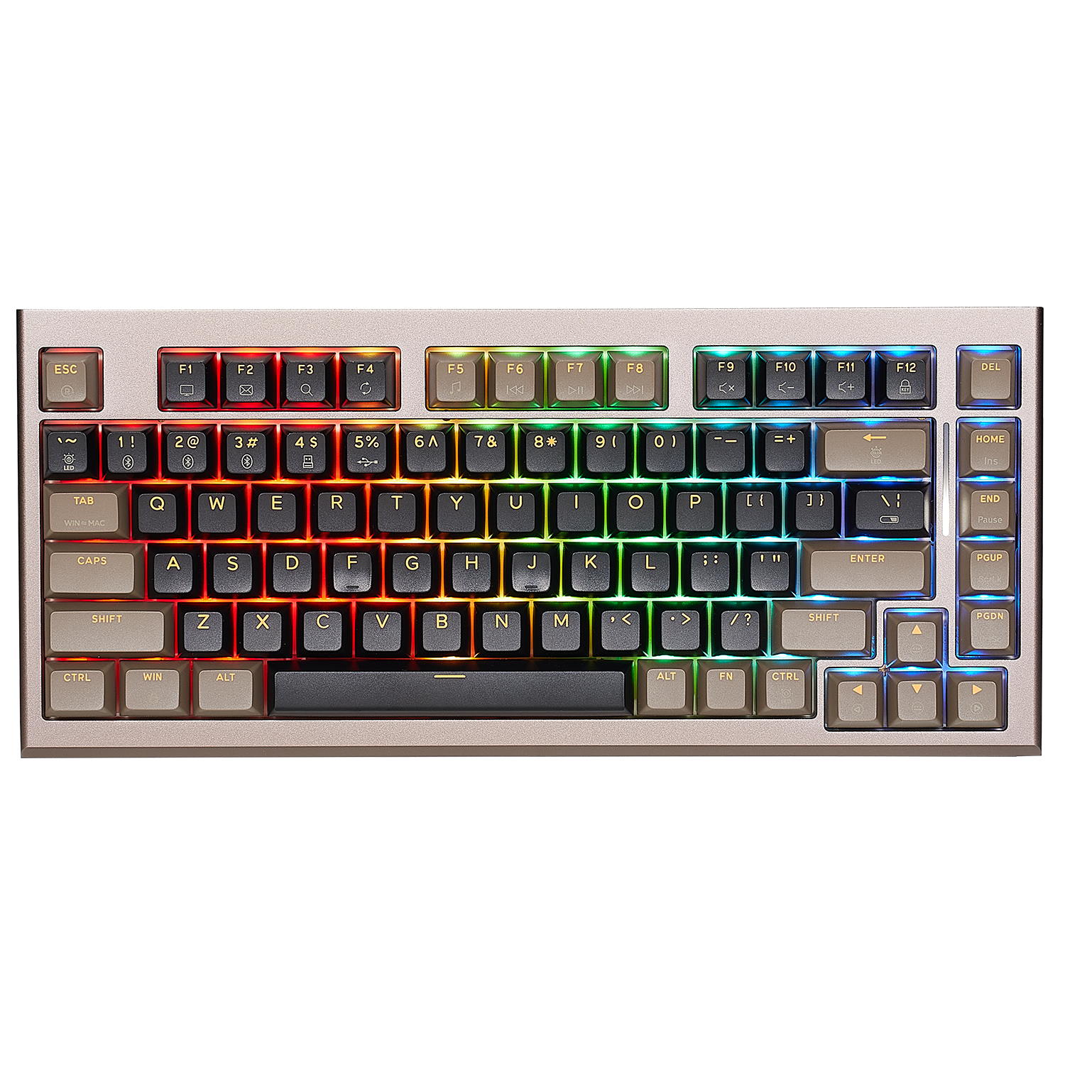 Teclado mecânico sem fio Synergy Z2 75% RGB TKL Thock